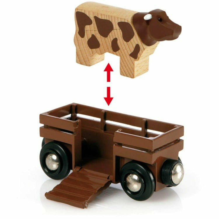 Brio - Farm Railway Set Toy Train Set - Preschool