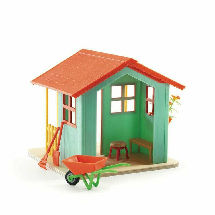Djeco - Garden Shed Dollhouse Set - Dolls