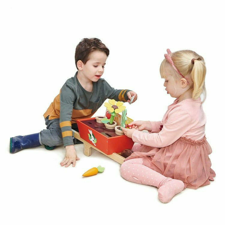 Tender Leaf Toys - Garden Wheelbarrow Set - Preschool