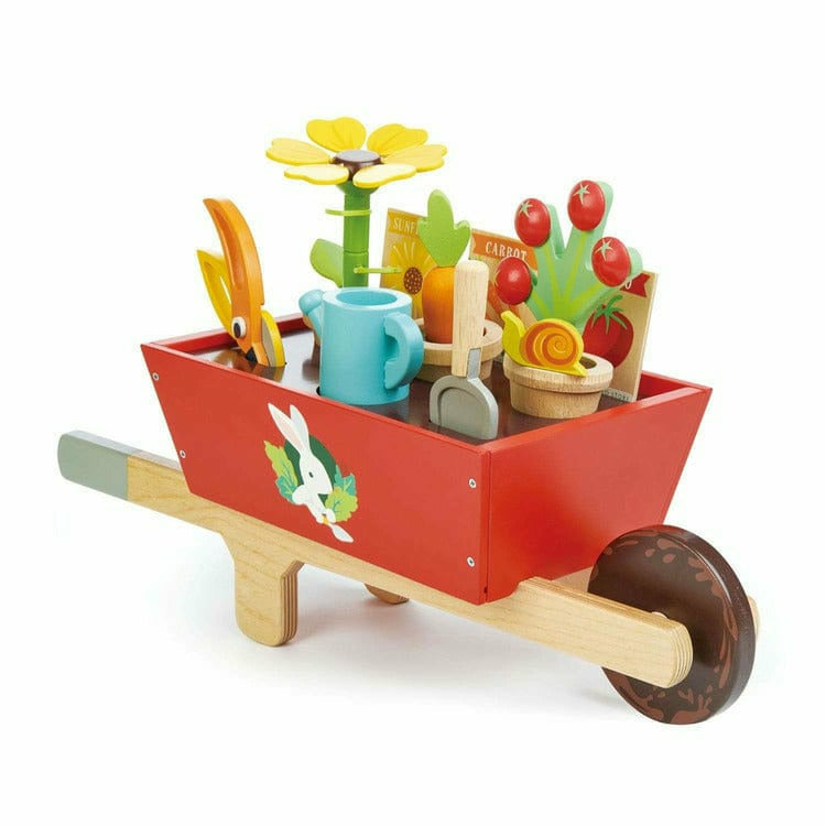 Tender Leaf Toys - Garden Wheelbarrow Set - Preschool