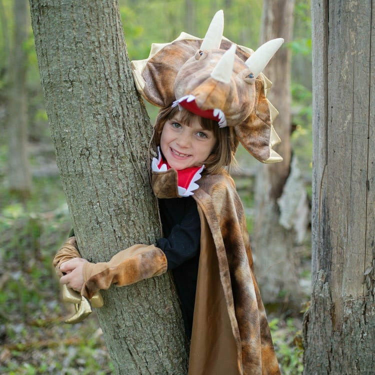 Great Pretenders - Grandasaurus Triceratops Cape with Claws - Size 4-6 Years - Dress up