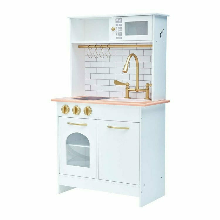 Teamson Kids - Little Chef Boston Classic Play Kitchen & Cookware - White - Preschool