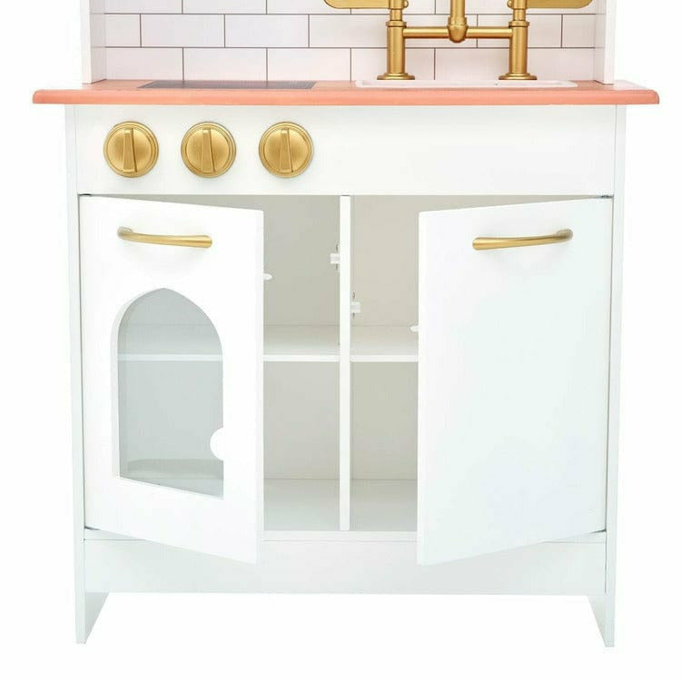 Teamson Kids - Little Chef Boston Classic Play Kitchen & Cookware - White - Preschool
