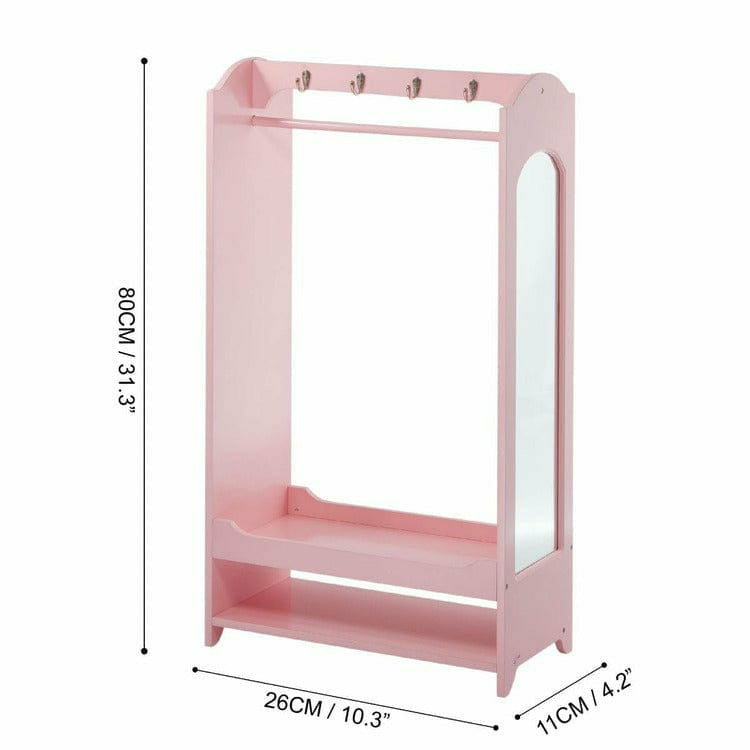 Teamson Kids - Little Princess Bella Toy Dress Up Unit - Pink - Room Decor