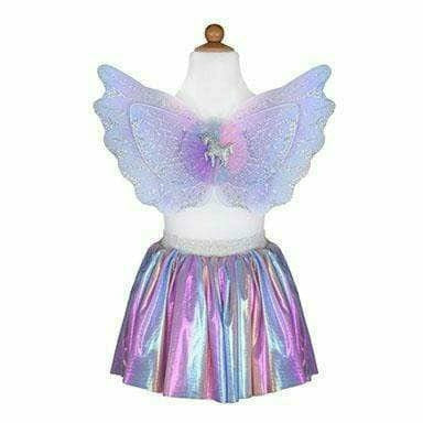 Great Pretenders - Magical Unicorn Skirt & Wings, Pastel, Size 4-6 - Dress up