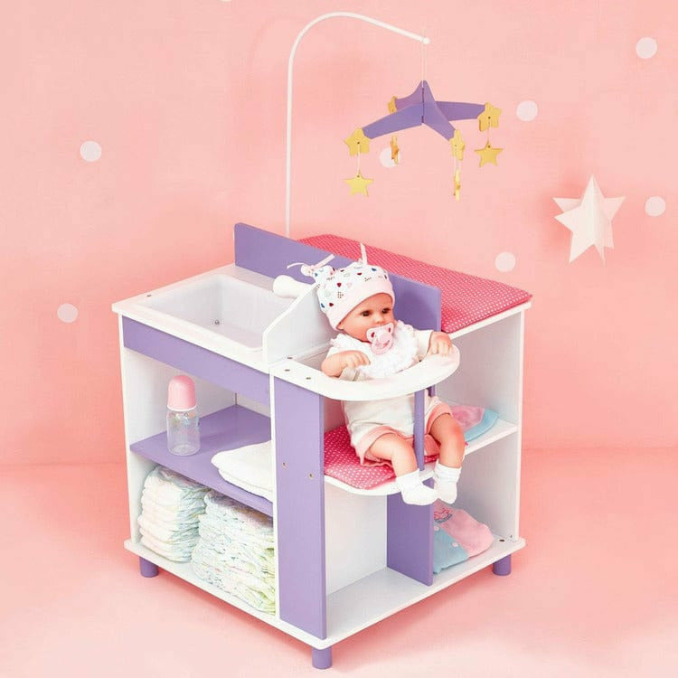 Teamson Kids - Olivia's Little World - Little Princess Baby Doll Changing Station with Storage - Dolls