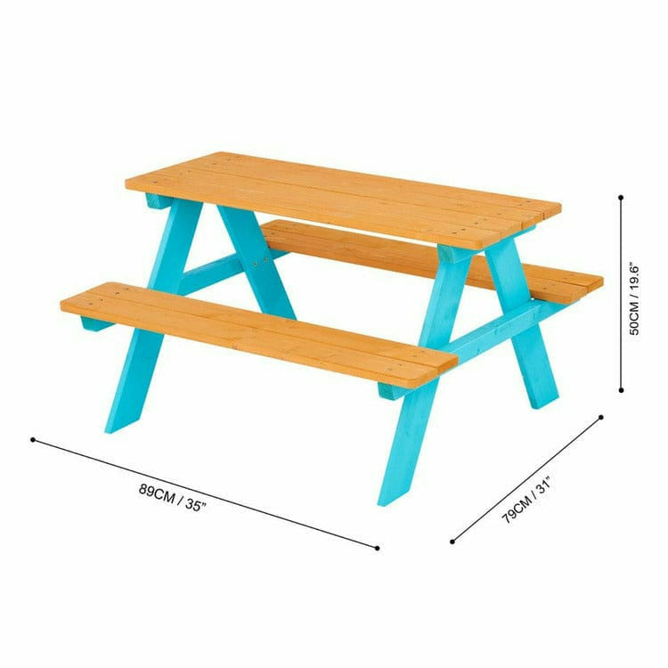 Teamson Kids - Outdoor Picnic Table & Chair Set - Outdoor