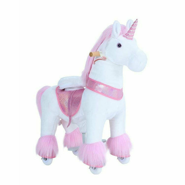 PonyCycle, Inc. - Pink Model U Ride-On Unicorn - 4-7 Years - Plush