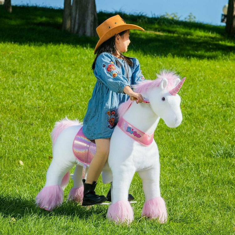 PonyCycle, Inc. - Pink Model U Ride-On Unicorn - 7+ Years - Preschool