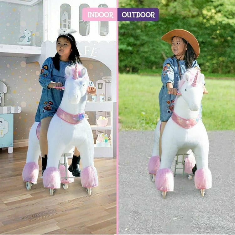 PonyCycle, Inc. - Pink Model U Ride-On Unicorn - 7+ Years - Preschool