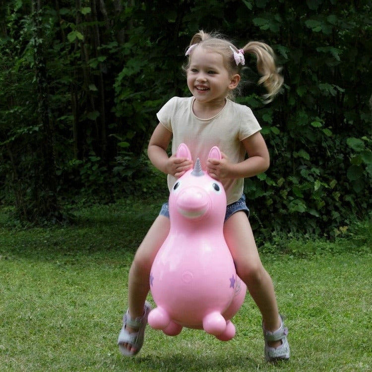 Rody® - Pink Rody Magical Unicorn Inflatable Bouncer Ride-on - Preschool