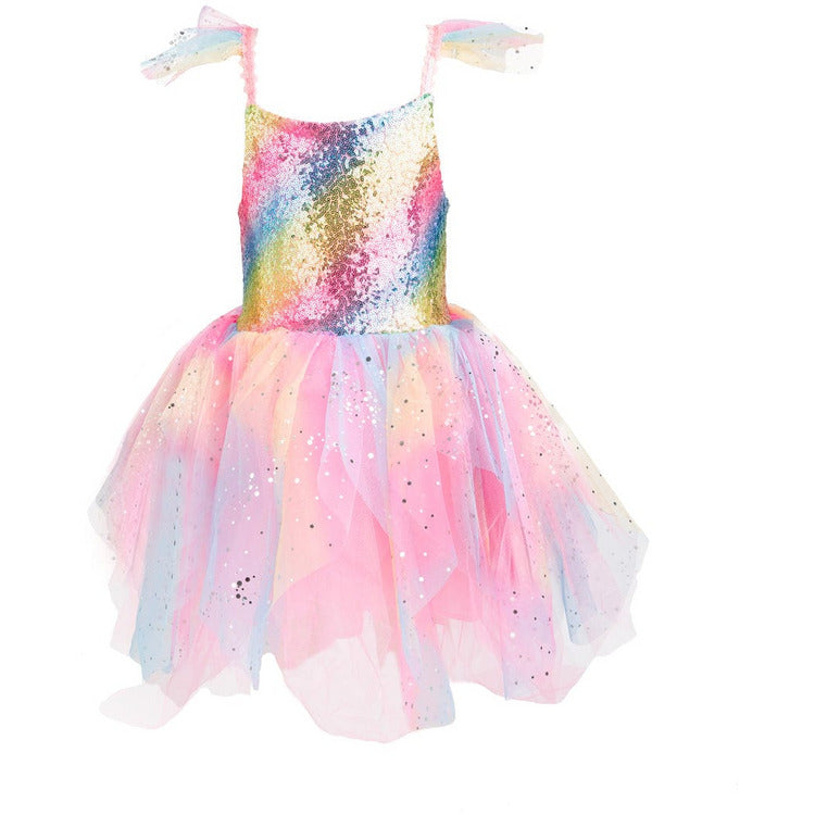 Great Pretenders - Rainbow Fairy Dress & Wings - Size 3-4 - Dress up