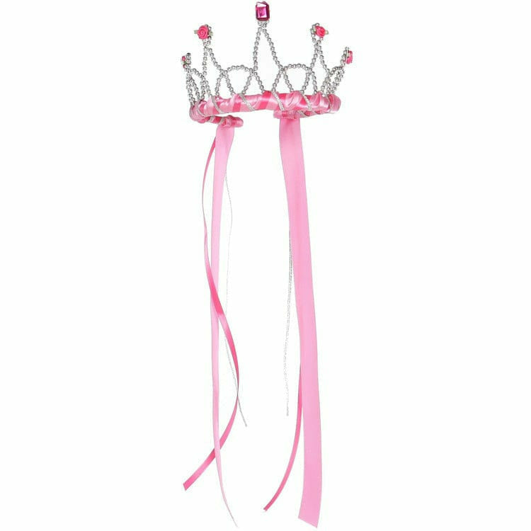 Great Pretenders Dress up Ribbon Tiara, Dk Pink