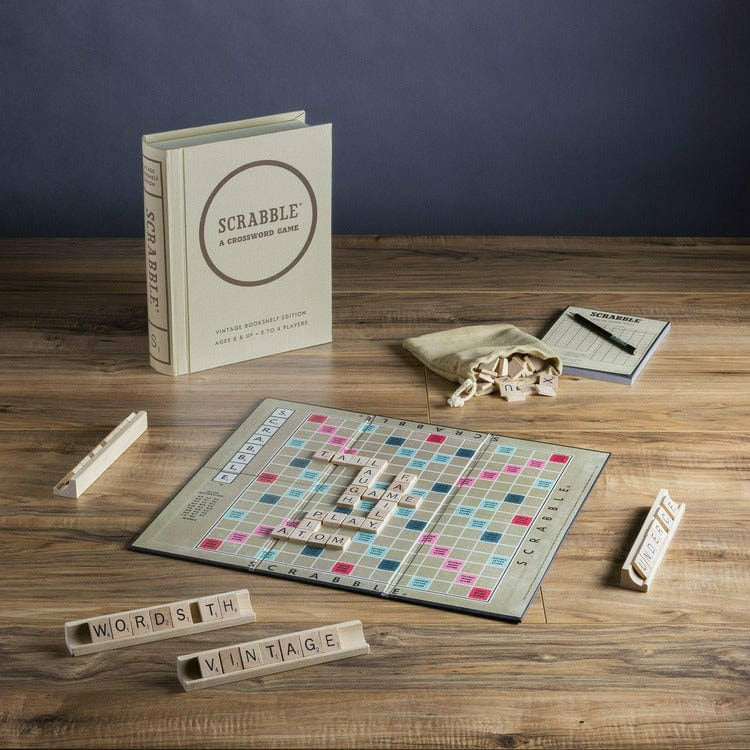 WS Game Company - Scrabble Vintage Bookshelf Edition - Games