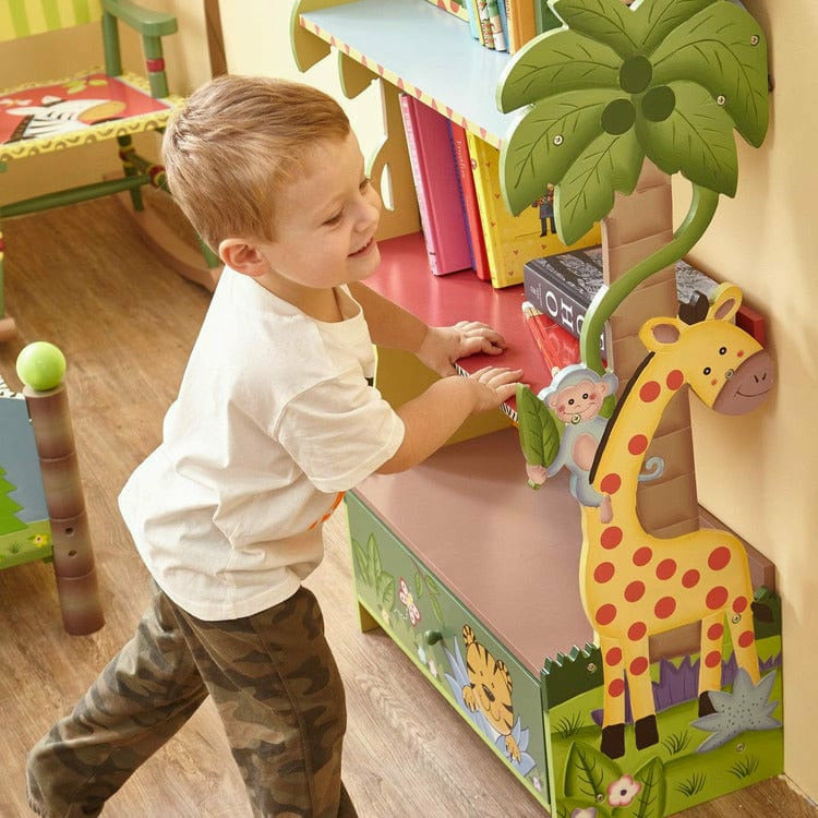 Teamson Kids - Sunny Safari Bookshelf - Room Decor