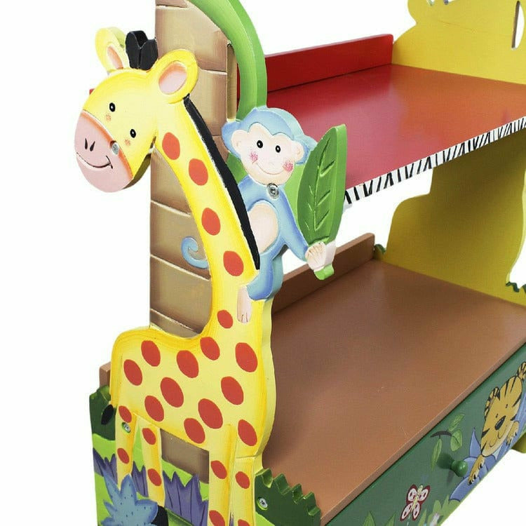 Teamson Kids - Sunny Safari Bookshelf - Room Decor