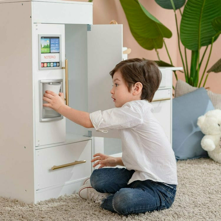 Teamson Kids - Teamson Kids Little Chef Charlotte Modern Modular Wooden Play Kitchen, White - Preschool