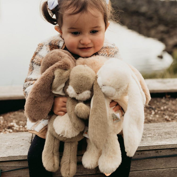 Bunnies By The Bay - Tiny Nibble Floppy Bunny - Almond Joy - Plush