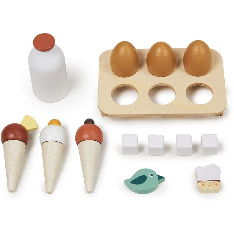 Tender Leaf Toys - Wooden Pretend Play Refrigerator - Preschool