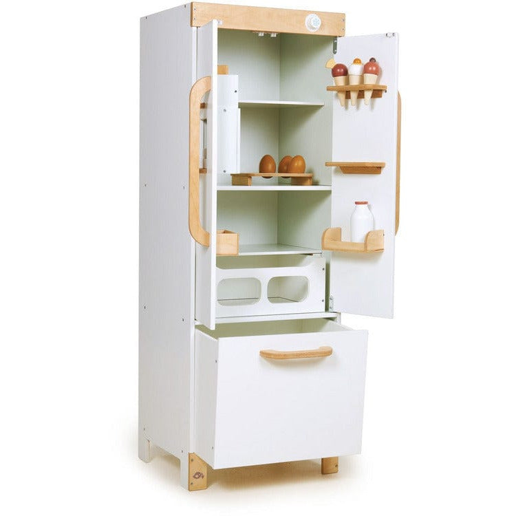 Tender Leaf Toys - Wooden Pretend Play Refrigerator - Preschool