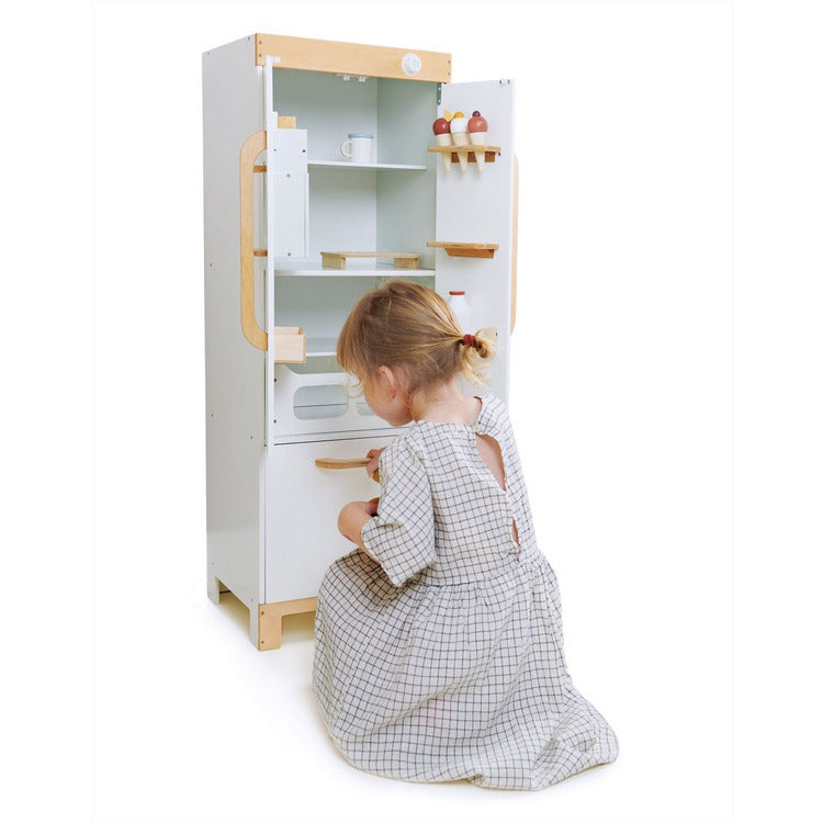 Tender Leaf Toys - Wooden Pretend Play Refrigerator - Preschool