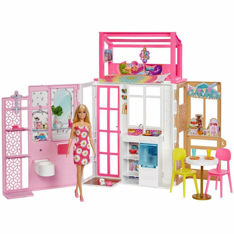 Barbie Vacation House & Doll Playset