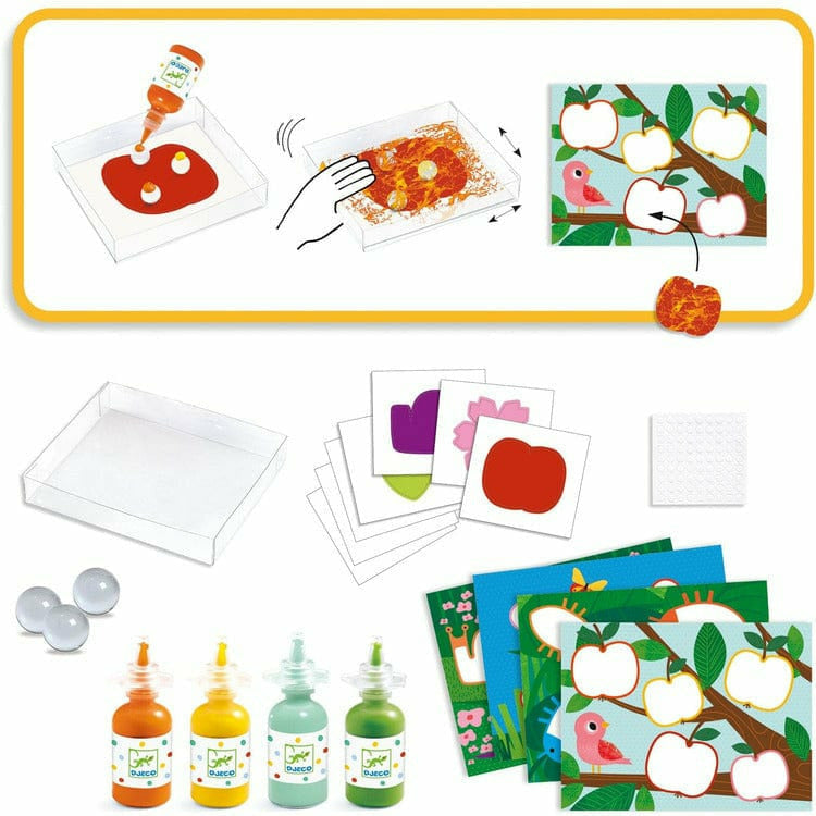 Djeco Creativity Nature Marble Painting Set