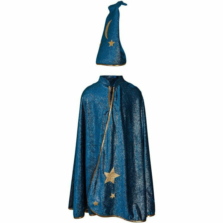 Great Pretenders Dress up Starry Night Wizard Cape & Hat, Size 5-6