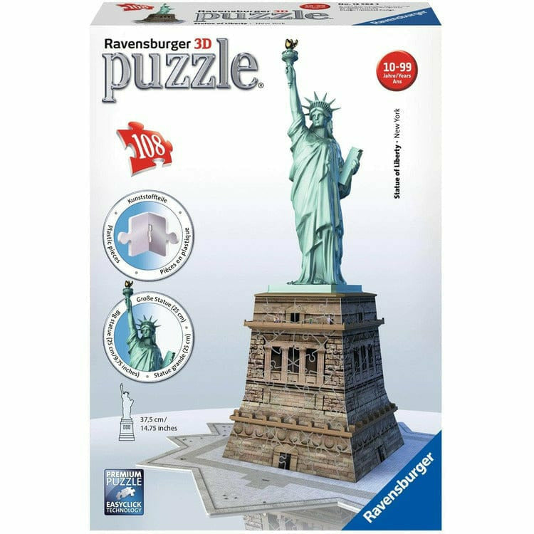 Ravensburger 108-Piece 3D Statue of Liberty Puzzle