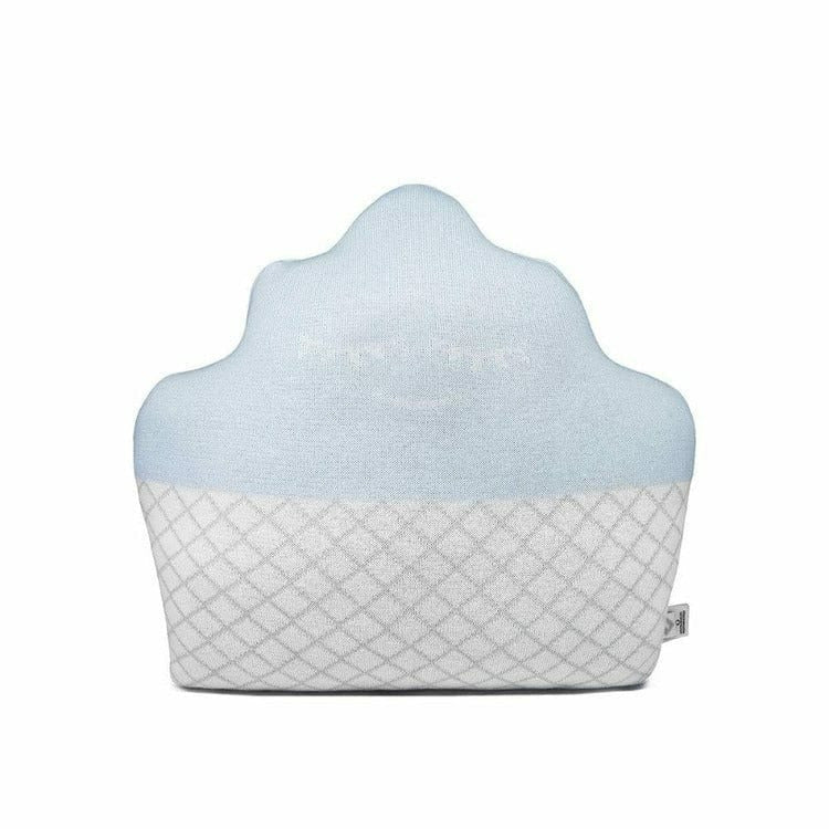 Rian Tricot Room Decor Light Blue Cupcake Pillow