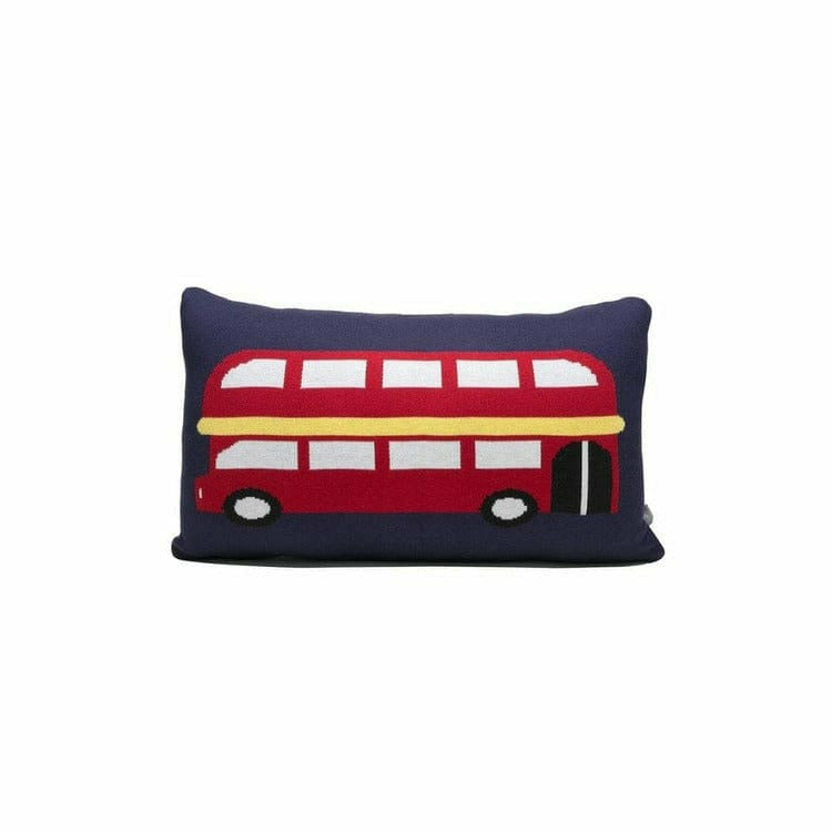 Rian Tricot Room Decor London Double Decker Bus Pillow