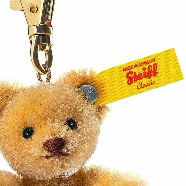 Steiff North America, Inc. Plush Keyring Mini Teddy Bear, Wheat Blonde