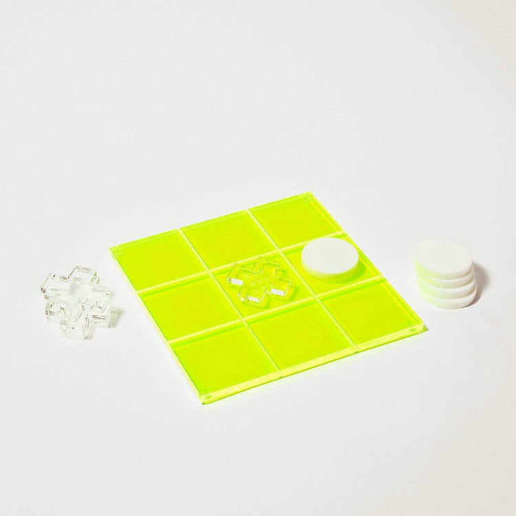 Acrylic Neon Tic Tac Toe Game Set