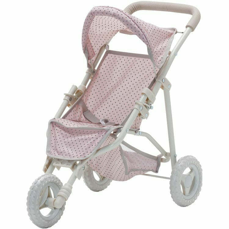 Teamson Kids Dolls Polka Dots Princess Baby Doll Jogging Stroller - Pink