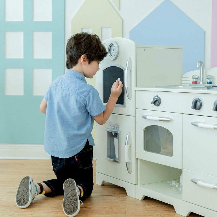 Teamson Kids Preschool Little Chef Fairfield Retro Play Kitchen - White