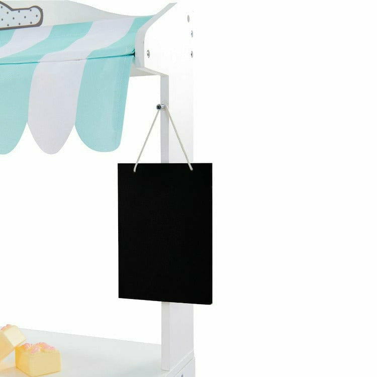 Teamson Kids Preschool My Dream Bakery Shop Dessert Stand - White/Mint
