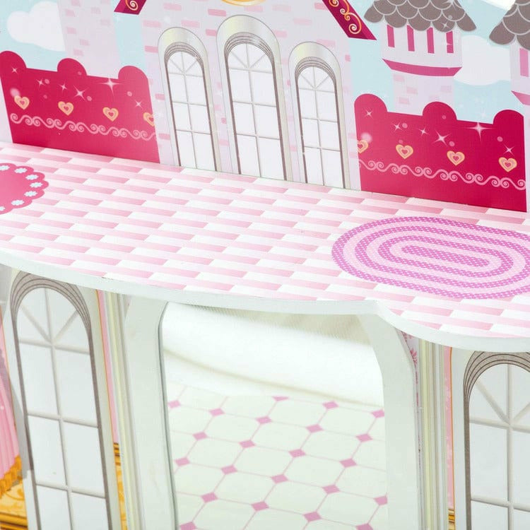 Teamson Kids Room Decor Dreamland Castle Play Vanity Set - White / Pink