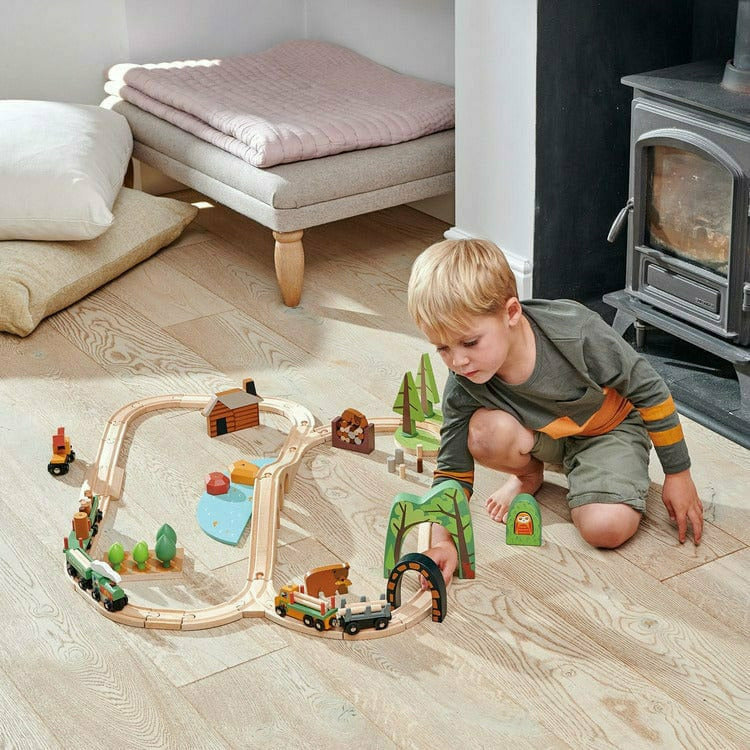 Tender Leaf Toys Preschool Wild Pines Train Set