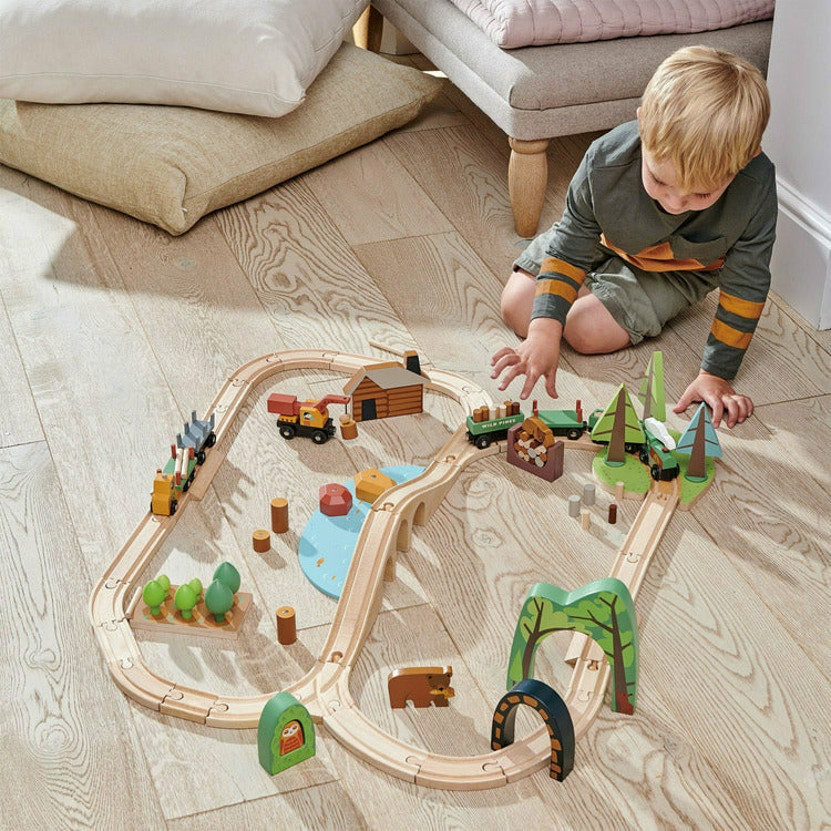 Tender Leaf Toys Preschool Wild Pines Train Set
