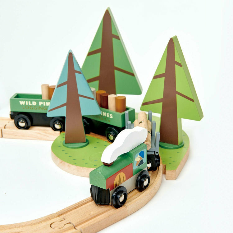 Tender Leaf Toys Preschool Wild Pines Train Set