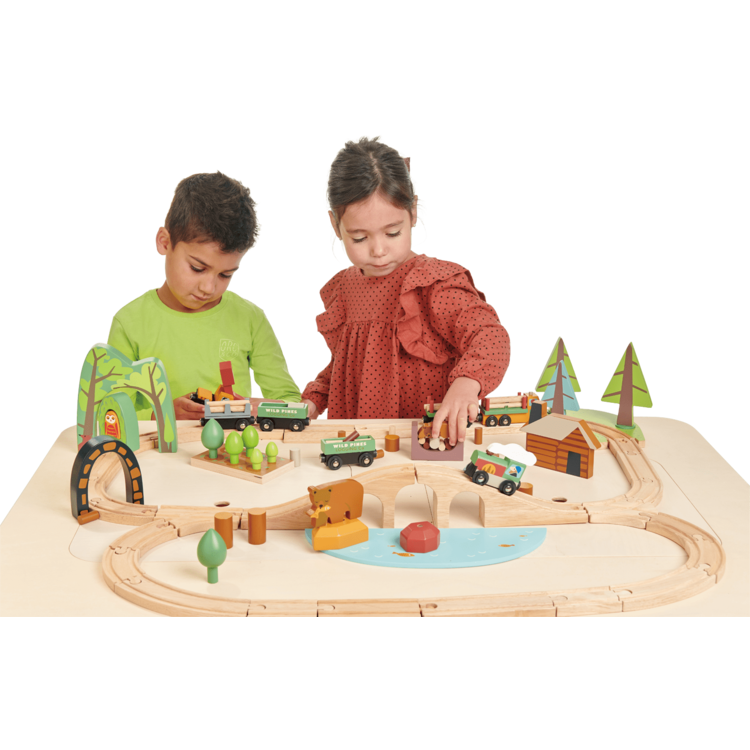Tender Leaf Toys Preschool Wild Pines Train Set