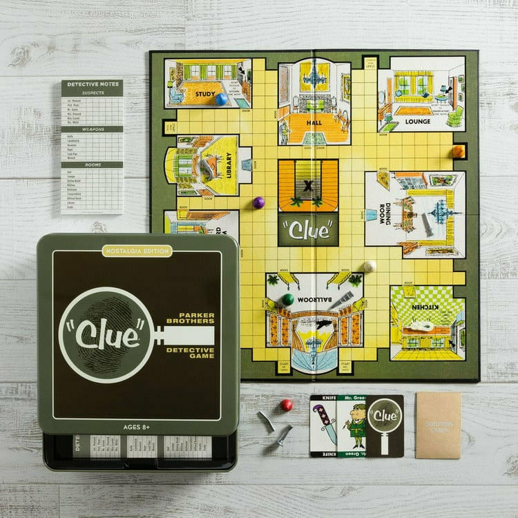 WS Game Company Games Clue Nostalgia Tin