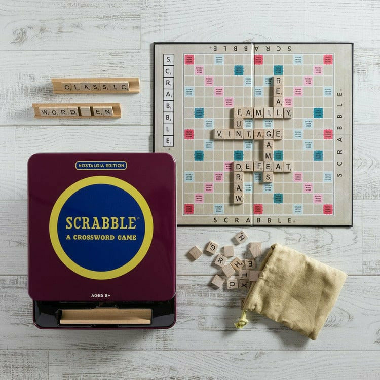 WS Game Company Games Scrabble Nostalgia Tin