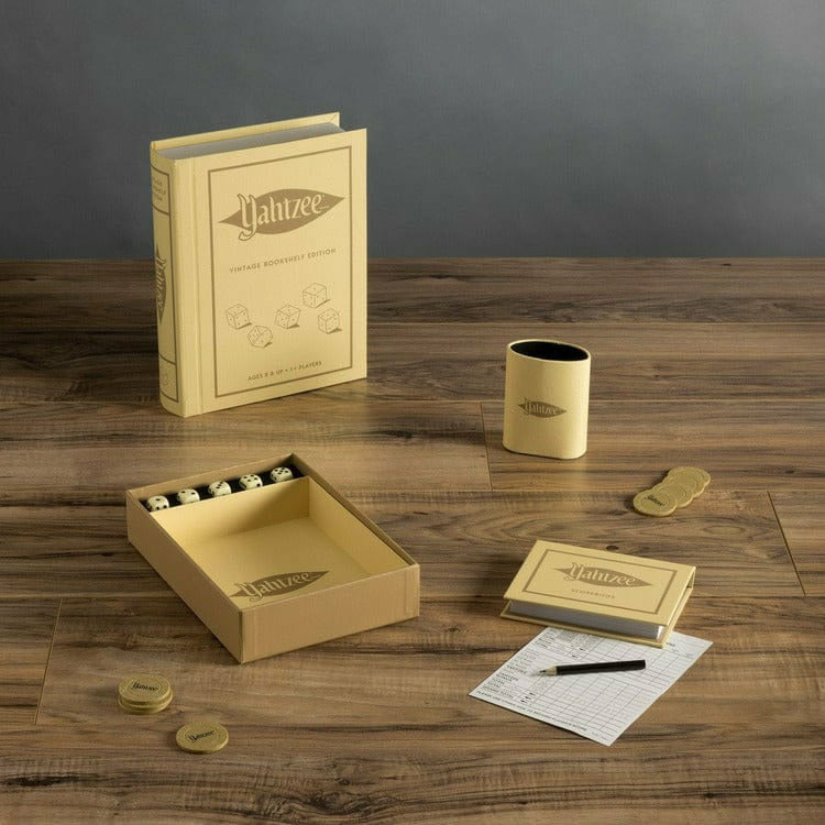 WS Game Company Games Yahtzee Vintage Bookshelf Edition