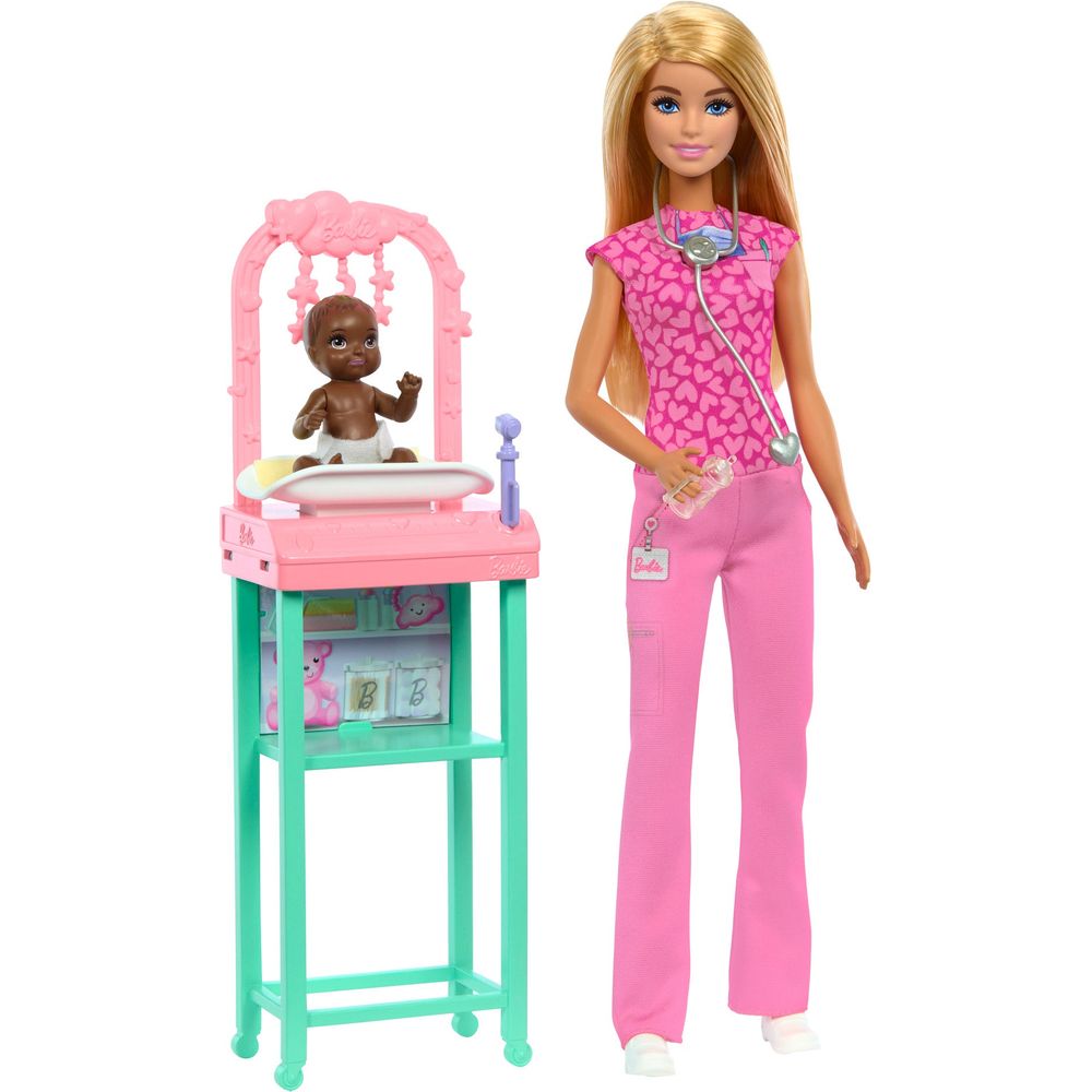 Barbie Baby Doctor Doll & Accessories - Blonde