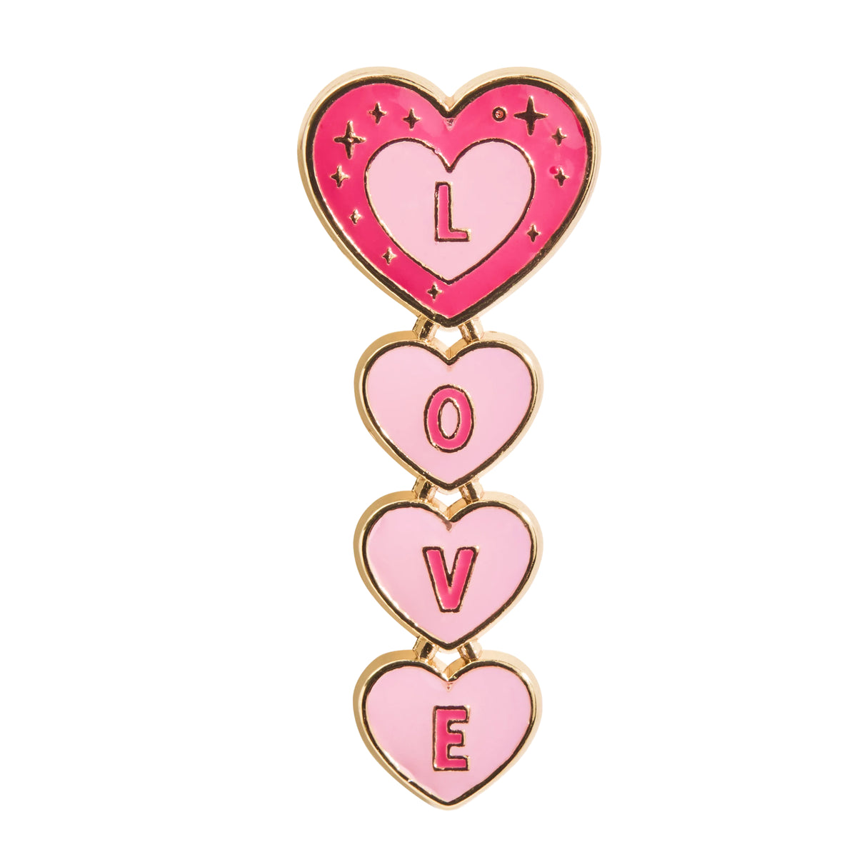 LOVE Stack Enamel Pin