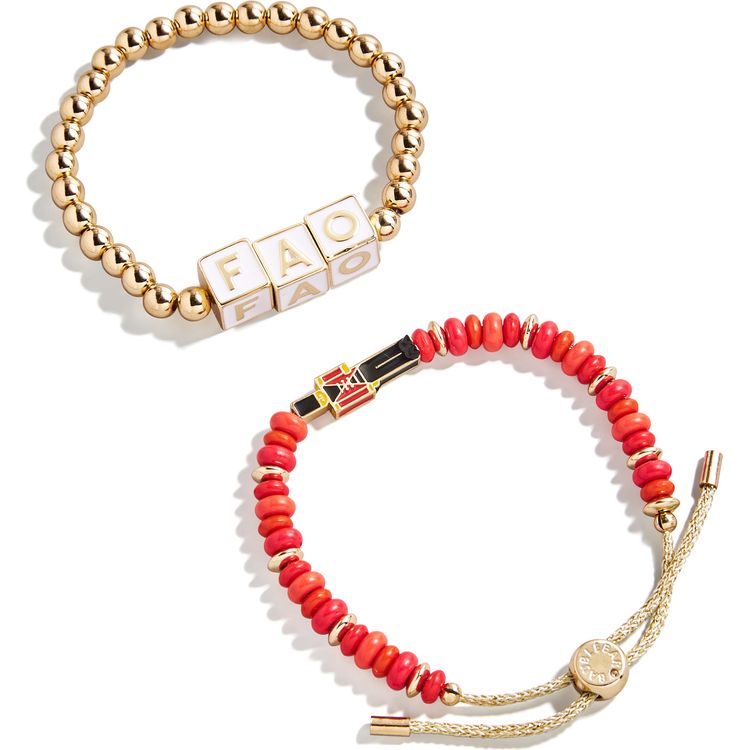 FAO Schwarz Red Pouch with Jewelry Set