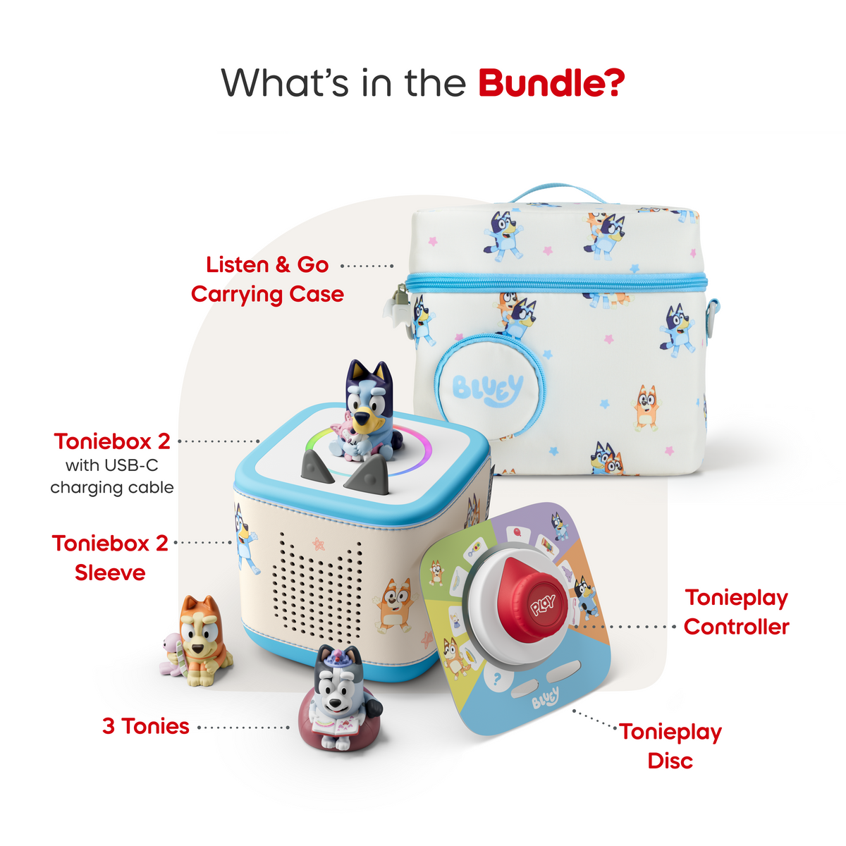 Exclusive Toniebox 2 Bluey Bundle: Sky Blue