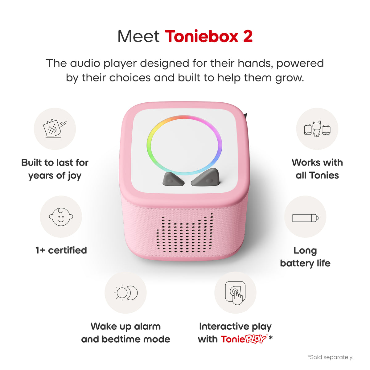 Exclusive Toniebox 2 Bluey Bundle: Cloud Pink