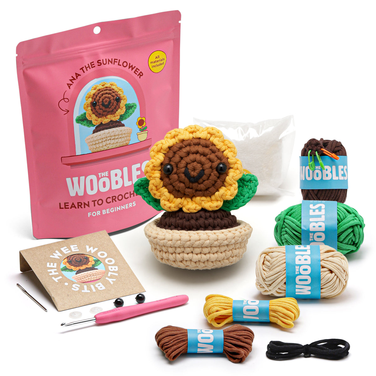 Ana the Sunflower Learn to Crochet Kit